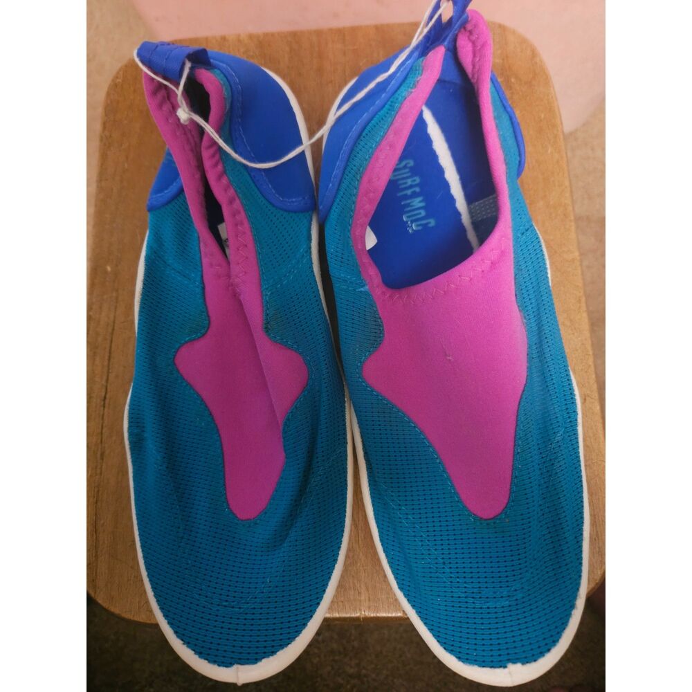 Women's Aqua Water Shoes Bright Blue & Magenta Pink - Size 6 - NEW